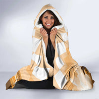 Kentucky Horse Racing Hooded Blanket Derby Mint Julep Girl - Gold Pastel LT14