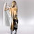 Kentucky Horse Racing Hooded Blanket Derby Mint Julep Girl - Gold Pastel LT14