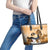 Kentucky Horse Racing Leather Tote Bag Derby Mint Julep Girl - Gold Pastel LT14