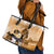 Kentucky Horse Racing Leather Tote Bag Derby Mint Julep Girl - Gold Pastel LT14
