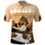 Kentucky Horse Racing Polo Shirt Derby Mint Julep Girl - Gold Pastel LT14
