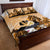 Kentucky Horse Racing Quilt Bed Set Derby Mint Julep Girl - Gold Pastel LT14