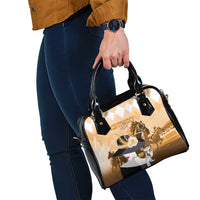 Kentucky Horse Racing Shoulder Handbag Derby Mint Julep Girl - Gold Pastel LT14