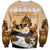 Kentucky Horse Racing Sweatshirt Derby Mint Julep Girl - Gold Pastel LT14
