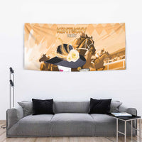 Kentucky Horse Racing Tapestry Derby Mint Julep Girl - Gold Pastel LT14