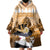 Kentucky Horse Racing Wearable Blanket Hoodie Derby Mint Julep Girl - Gold Pastel LT14