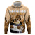 Kentucky Horse Racing Zip Hoodie Derby Mint Julep Girl - Gold Pastel LT14