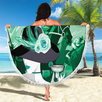 Kentucky Horse Racing Beach Blanket Derby Mint Julep Girl - Green Pastel LT14