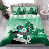 Kentucky Horse Racing Bedding Set Derby Mint Julep Girl - Green Pastel LT14