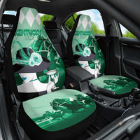 Kentucky Horse Racing Car Seat Cover Derby Mint Julep Girl - Green Pastel LT14