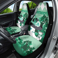 Kentucky Horse Racing Car Seat Cover Derby Mint Julep Girl - Green Pastel LT14