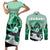 Kentucky Horse Racing Couples Matching Short Sleeve Bodycon Dress and Long Sleeve Button Shirt Derby Mint Julep Girl - Green Pastel LT14