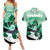 Kentucky Horse Racing Couples Matching Summer Maxi Dress and Hawaiian Shirt Derby Mint Julep Girl - Green Pastel LT14