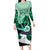 Kentucky Horse Racing Family Matching Long Sleeve Bodycon Dress and Hawaiian Shirt Derby Mint Julep Girl - Green Pastel LT14