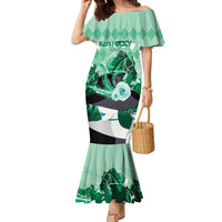 Kentucky Horse Racing Family Matching Mermaid Dress and Hawaiian Shirt Derby Mint Julep Girl - Green Pastel LT14
