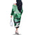 Kentucky Horse Racing Family Matching Off The Shoulder Long Sleeve Dress and Hawaiian Shirt Derby Mint Julep Girl - Green Pastel LT14