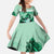 Kentucky Horse Racing Family Matching Off Shoulder Maxi Dress and Hawaiian Shirt Derby Mint Julep Girl - Green Pastel LT14