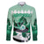 Kentucky Horse Racing Family Matching Off Shoulder Short Dress and Hawaiian Shirt Derby Mint Julep Girl - Green Pastel LT14