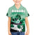 Kentucky Horse Racing Family Matching Off Shoulder Short Dress and Hawaiian Shirt Derby Mint Julep Girl - Green Pastel LT14