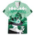Kentucky Horse Racing Family Matching Summer Maxi Dress and Hawaiian Shirt Derby Mint Julep Girl - Green Pastel LT14