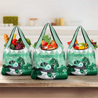 Kentucky Horse Racing Grocery Bag Derby Mint Julep Girl - Green Pastel LT14