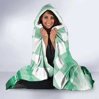 Kentucky Horse Racing Hooded Blanket Derby Mint Julep Girl - Green Pastel LT14