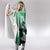 Kentucky Horse Racing Hooded Blanket Derby Mint Julep Girl - Green Pastel LT14
