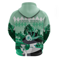 Kentucky Horse Racing Hoodie Derby Mint Julep Girl - Green Pastel LT14
