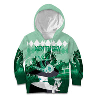 Kentucky Horse Racing Kid Hoodie Derby Mint Julep Girl - Green Pastel LT14