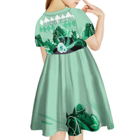 Kentucky Horse Racing Kid Short Sleeve Dress Derby Mint Julep Girl - Green Pastel LT14