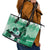 Kentucky Horse Racing Leather Tote Bag Derby Mint Julep Girl - Green Pastel LT14