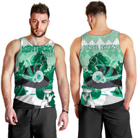Kentucky Horse Racing Men Tank Top Derby Mint Julep Girl - Green Pastel LT14