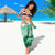 Kentucky Horse Racing Sarong Derby Mint Julep Girl - Green Pastel LT14