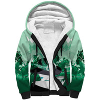 Kentucky Horse Racing Sherpa Hoodie Derby Mint Julep Girl - Green Pastel LT14