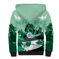 Kentucky Horse Racing Sherpa Hoodie Derby Mint Julep Girl - Green Pastel LT14