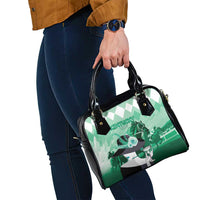 Kentucky Horse Racing Shoulder Handbag Derby Mint Julep Girl - Green Pastel LT14