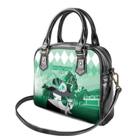 Kentucky Horse Racing Shoulder Handbag Derby Mint Julep Girl - Green Pastel LT14