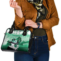 Kentucky Horse Racing Shoulder Handbag Derby Mint Julep Girl - Green Pastel LT14