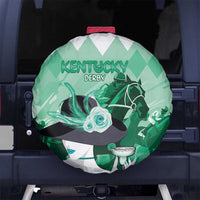 Kentucky Horse Racing Spare Tire Cover Derby Mint Julep Girl - Green Pastel LT14
