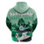 Kentucky Horse Racing Zip Hoodie Derby Mint Julep Girl - Green Pastel LT14