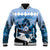 Kentucky Horse Racing Baseball Jacket Derby Mint Julep Girl - Blue Pastel LT14