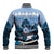 Kentucky Horse Racing Baseball Jacket Derby Mint Julep Girl - Blue Pastel LT14