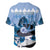 Kentucky Horse Racing Baseball Jersey Derby Mint Julep Girl - Blue Pastel LT14