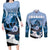 Kentucky Horse Racing Couples Matching Long Sleeve Bodycon Dress and Long Sleeve Button Shirt Derby Mint Julep Girl - Blue Pastel LT14
