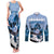 Kentucky Horse Racing Couples Matching Tank Maxi Dress and Long Sleeve Button Shirt Derby Mint Julep Girl - Blue Pastel LT14