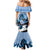 Kentucky Horse Racing Family Matching Mermaid Dress and Hawaiian Shirt Derby Mint Julep Girl - Blue Pastel LT14
