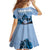 Kentucky Horse Racing Family Matching Off Shoulder Maxi Dress and Hawaiian Shirt Derby Mint Julep Girl - Blue Pastel LT14