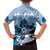 Kentucky Horse Racing Family Matching Puletasi and Hawaiian Shirt Derby Mint Julep Girl - Blue Pastel LT14