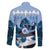 Kentucky Horse Racing Family Matching Puletasi and Hawaiian Shirt Derby Mint Julep Girl - Blue Pastel LT14
