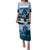 Kentucky Horse Racing Family Matching Puletasi and Hawaiian Shirt Derby Mint Julep Girl - Blue Pastel LT14